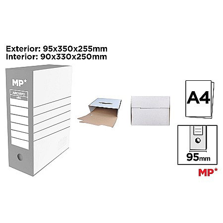 Cutii si containere arhivare - CUTIE ARHIVARE IPB 10CM GRI PC069G