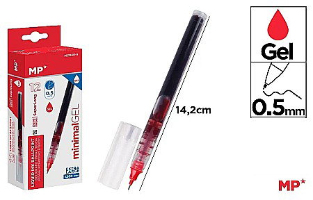Pixuri tip Roller - ROLLER CU GEL IPB 0.5MM ROSU PE256R-S