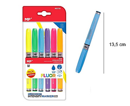 Textlinere - TEXTMARKER IPB FLUOR 6/SET VARF 1MM-3MM PE516