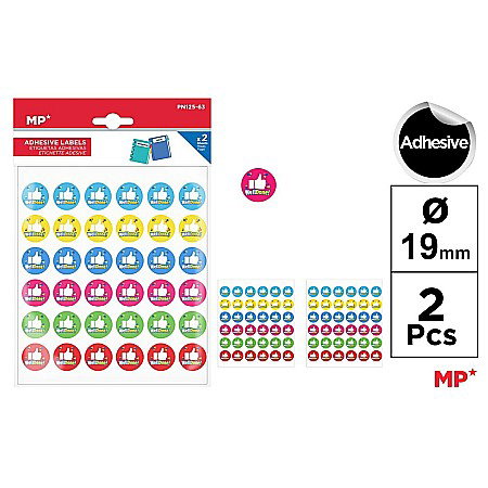 Stickere Decorative - STICKER IPB 19MM 2 COLI/SET SEMN LIKE PN125-63