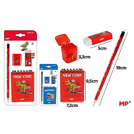 RECHIZITE SCOLARE IPB - SET SCOLAR IPB 4 PIESE DINOZAUR PA980-04