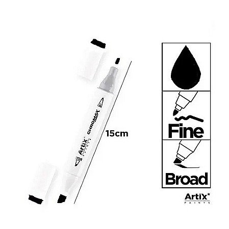 Markere creative 2 capete - ART MARKER IPB 2 CAPETE NEGRU 120 PP915-120