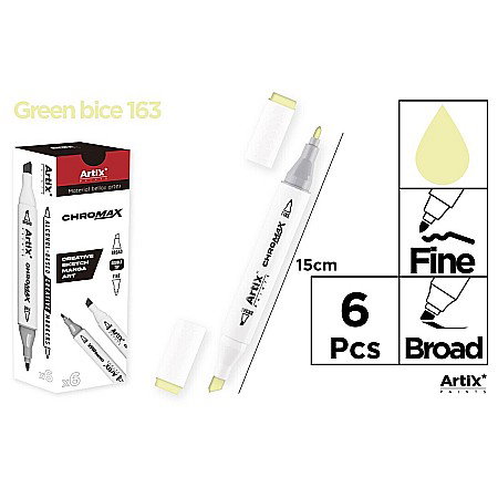 Markere creative 2 capete - ART MARKER IPB 2 CAPETE GREEN BICE 163 PP915-60