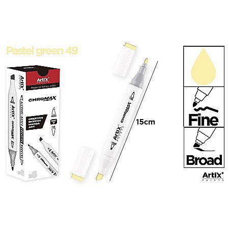 Markere creative 2 capete - ART MARKER IPB 2 CAPETE VERDE DESCHIS PASTEL 49 PP915-49