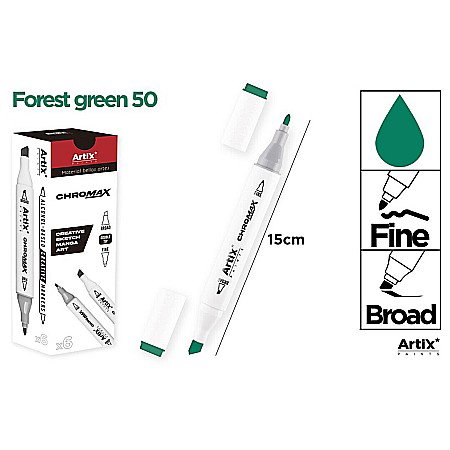 Markere creative 2 capete - ART MARKER IPB 2 CAPETE FOREST GREEN 50 PP915-50 n