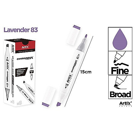 Markere creative 2 capete - ART MARKER IPB 2 CAPETE LAVANDA 83 PP915-83