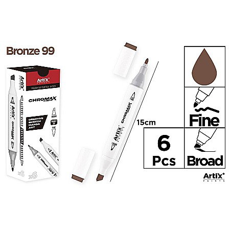 Markere creative 2 capete - ART MARKER IPB 2 CAPETE MARO BRONZ 99 PP915-99 n