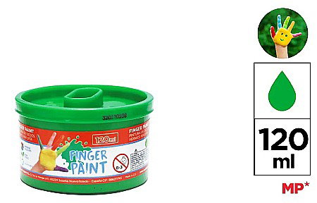 Acuarele Tempera la bucata - TEMPERA PENTRU DEGETE IPB 120ML VERDE PP615-06