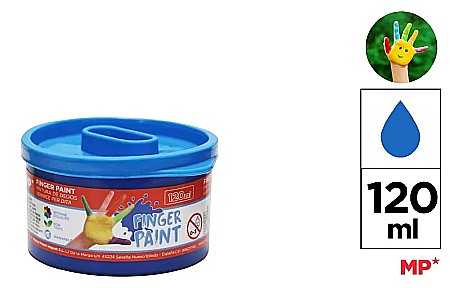 Acuarele Tempera la bucata - TEMPERA PENTRU DEGETE IPB 120ML ALBASTRU PP615-07