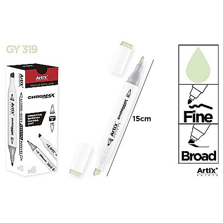 Markere creative 2 capete - ART MARKER IPB 2 CAPETE VERDE FISTIC 319 PP915-93