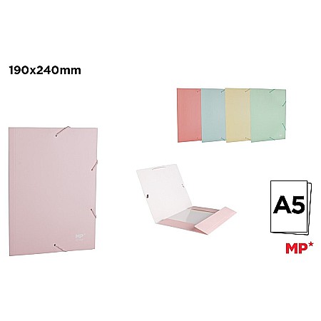 Dosare carton - DOSAR CARTON A5 IPB CU ELASTIC CULORI PASTEL PC102P