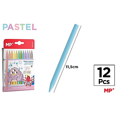 Creioane cerate colorate - CREIOANE CERATE IPB 12/SET CULORI PASTEL PP930P