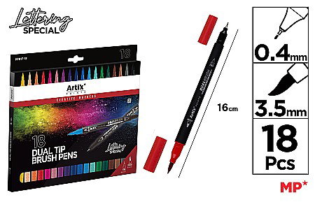 FINE ARTS&GRAPHICS - MARKER VARF PENSULA IPB 2 CAPETE 18/SET PP917-18