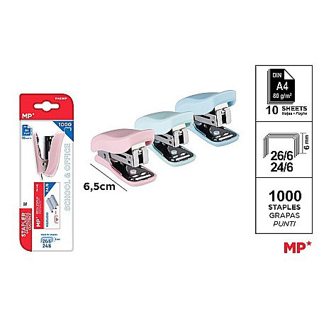 Capsatoare - CAPSATOR MINI IPB 24/6, 26/6 + 1000 CAPSE 10 COLI, PASTEL PA636P