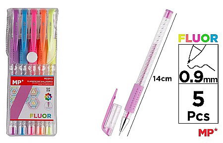 INSTRUMENTE DE SCRIS - PIX IPB 5 CULORI/SET FLUORESCENTE PE124-5
