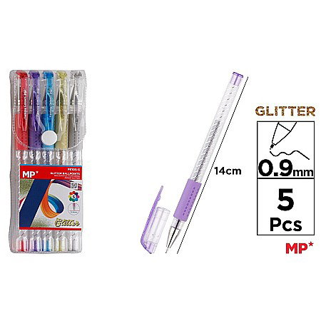 Pixuri cu glitter/ metalizate/ fluo - PIX IPB 5 CULORI/SET GLITTER PE105-5