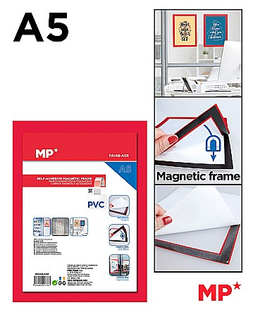 MIJLOACE DE PREZENTARE - AVIZIER MAGNETIC IPB A5  RAMA ROSIE  PA148-A5R