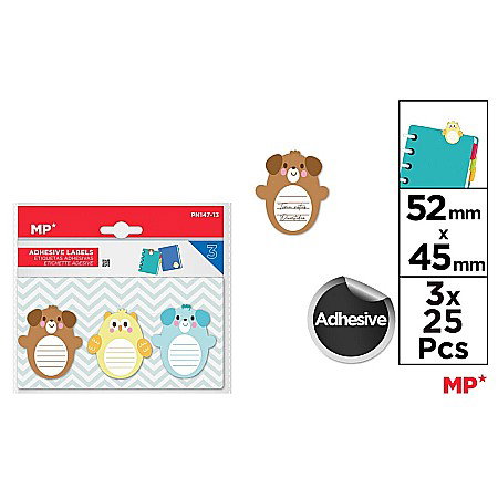 Etichete scolare - POST-IT TIP ETICHETE IPB 52*45MM 3*25BUC/SET PN147-13