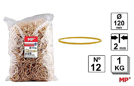 Pungi cu fermoar - ELASTIC IPB 1KG 120MM*2MM PG021