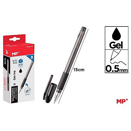 Pixuri colorate copii - PIX CU GEL IPB 0.5MM NEGRU PE164N-S