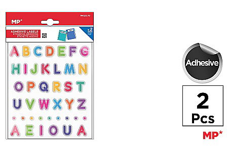 Stickere Decorative - STICKER IPB 2 COLI/SET LITERE MARI COLOR PN125-70