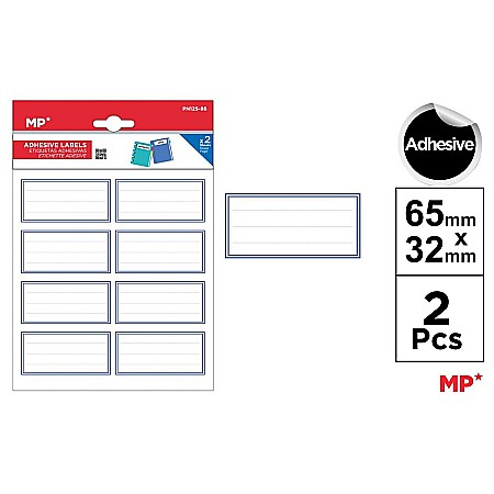 Etichete scolare - ETICHETE SCOLARE ADEZIVE IPB 2 COLI/SET ALBASTRU PN125-86