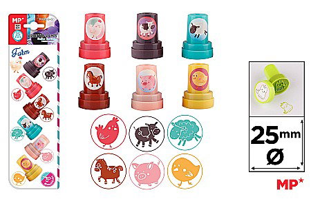 Stampile si Accesorii - STAMPILE IPB 6/SET FANTASY COLOR PM194-48