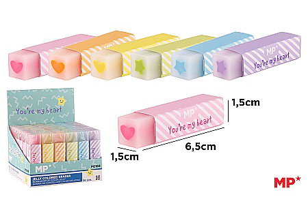 RECHIZITE SCOLARE IPB - RADIERA IPB JELLY PASTEL PG168