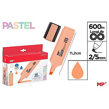 Textmarkere copii - TEXTMARKER IPB PORTOCALIU PASTEL FLUO PE534NC-S