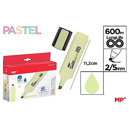 Textmarkere copii - TEXTMARKER IPB VERDE LIME PASTEL FLUO PE534VL-S