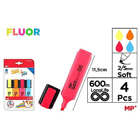 Textlinere - TEXTMARKER IPB 4 CULORI/SET PE534-01