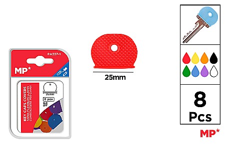 Ecusoane/ coperte documente /accesorii - CAPAC FLEXIBIL IPB PENTRU CHEI 8/SET DIVERSE CULORI PA337-1