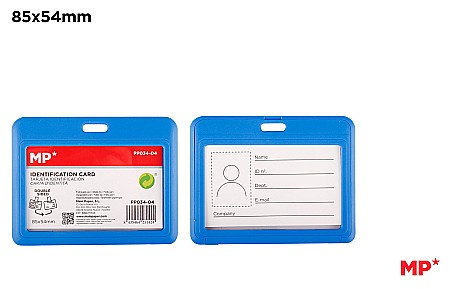 Ecusoane/ coperte documente /accesorii - BUZUNAR ECUSON IPB 85*54MM ORIZONTAL ALBASTRU PP034-04