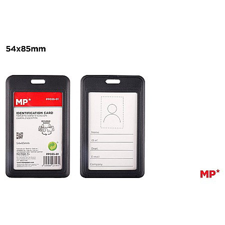 Ecusoane/ coperte documente /accesorii - BUZUNAR ECUSON IPB 54*85MM VERTICAL NEGRU PP035-01