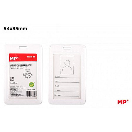 MIJLOACE DE PREZENTARE - BUZUNAR ECUSON IPB 54*85MM VERTICAL ALB PP035-02