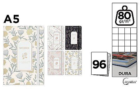 RECHIZITE SCOLARE IPB - NOTES IPB A5 CERVANTES CU ELASTIC NOTEBOOK PB829-73
