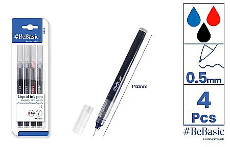 Linere - FINELINER Be Basic VARF 0.5MM 4/SET 3 CULORI S006