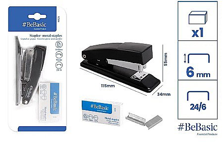 Capsatoare - CAPSATOR BeBasic 24/6, 20 COLI + 1000 CAPSE S024