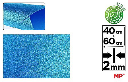 HOBBY - COALA GUMATA GLITTER IPB 40*60CM BIODEGRADABILA ALBASTRU PN595-14