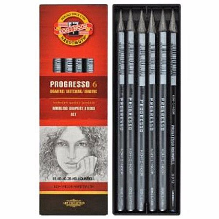 Seturi pentru arta - KOH CREION GRAFIT PROGRESSO K8915-06 6/SET