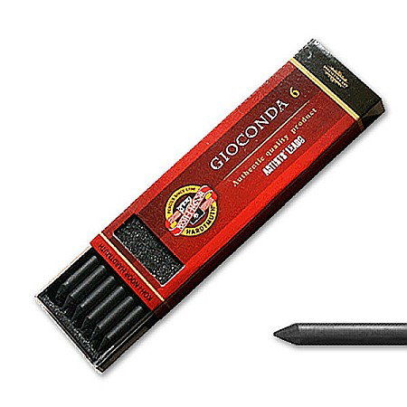 FINE ARTS&GRAPHICS - KOH SET 6 MINE GRAFIT 5.6MM 4B KOH-I-NOOR K4865