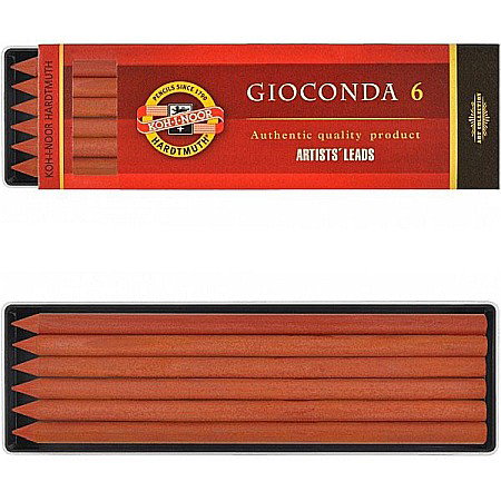 FINE ARTS&GRAPHICS - KOH CRETA ARTA GIOCONDA 6/SET SEPIA ROSU KOH-I-NOOR K4373