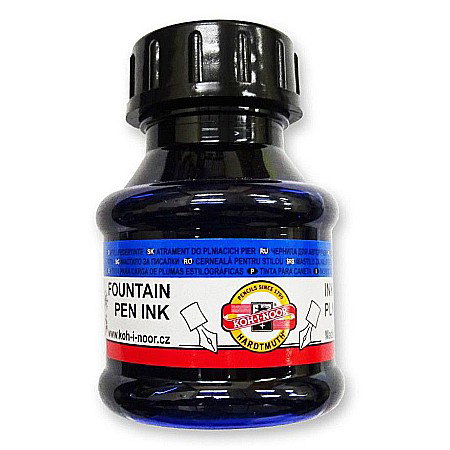 Cerneala Stilouri, Patroane cerneala - KOH CERNEALA CALIMARA 50ML ALBASTRA KOH-I-NOOR K141500