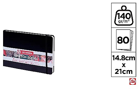 Blocuri de desen profesionale - CAIET SCHITE IPB 140GR CU ELASTIC 14.8*21CM 80F TALENS ART CREATION 9314005M