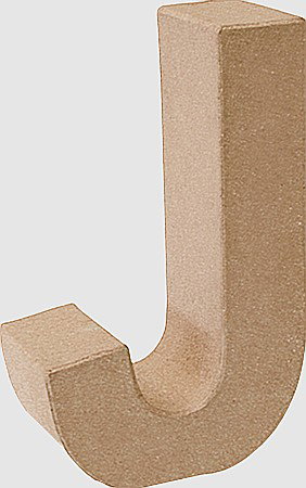 Litere si Numere din Carton Presat - KP LITERA PAPIER MACHE 17.5CM 19293110 - J
