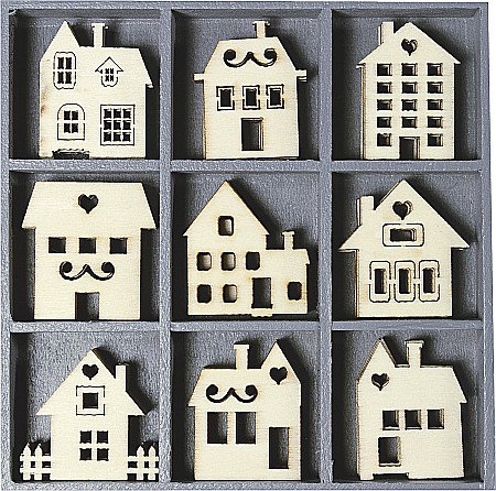 Decoratiuni din Lemn - KP DECORATIUNI LEMN CASE 45/SET 18521013