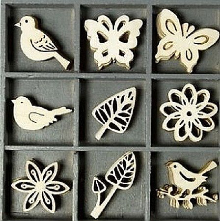 Martisor si 8 Martie - KP DECORATIUNI LEMN FLORAL 45/SET 18521015