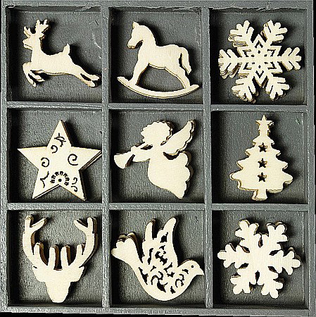 Decoratiuni Craciun - KP DECORATIUNI LEMN CRACIUN 2 45/SET 18521027