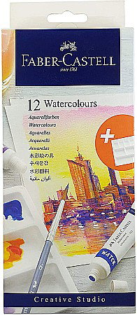 Set acuarele tempera - LEC TEMPERA FABER-CASTELL 12/SET X 9ML SI PALETA FC169612