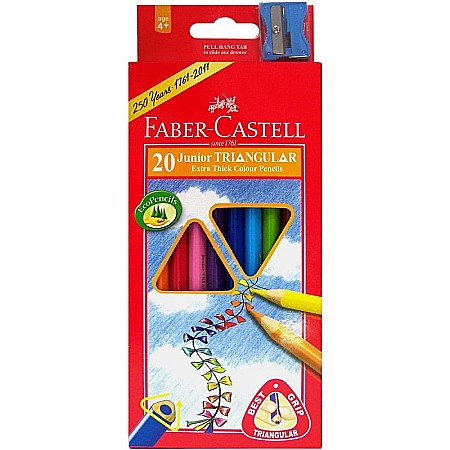 RECHIZITE SCOLARE IPB - LEC CREIOANE COLORATE FABER-CASTELL JUMBO 20/SET FC116520
